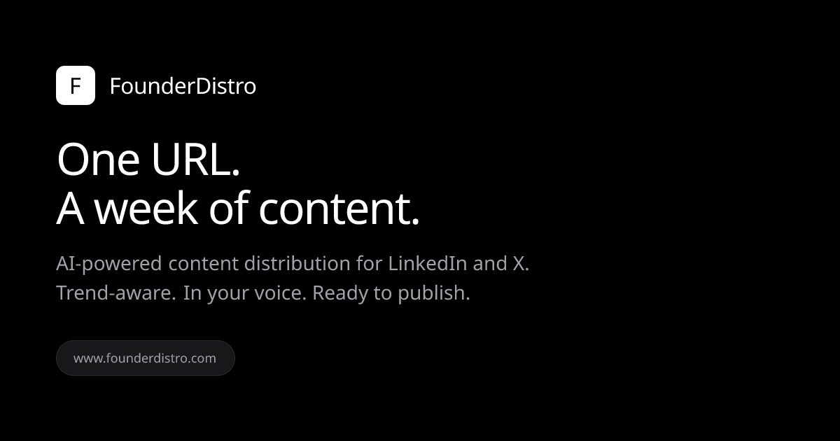 FounderDistro Screenshot